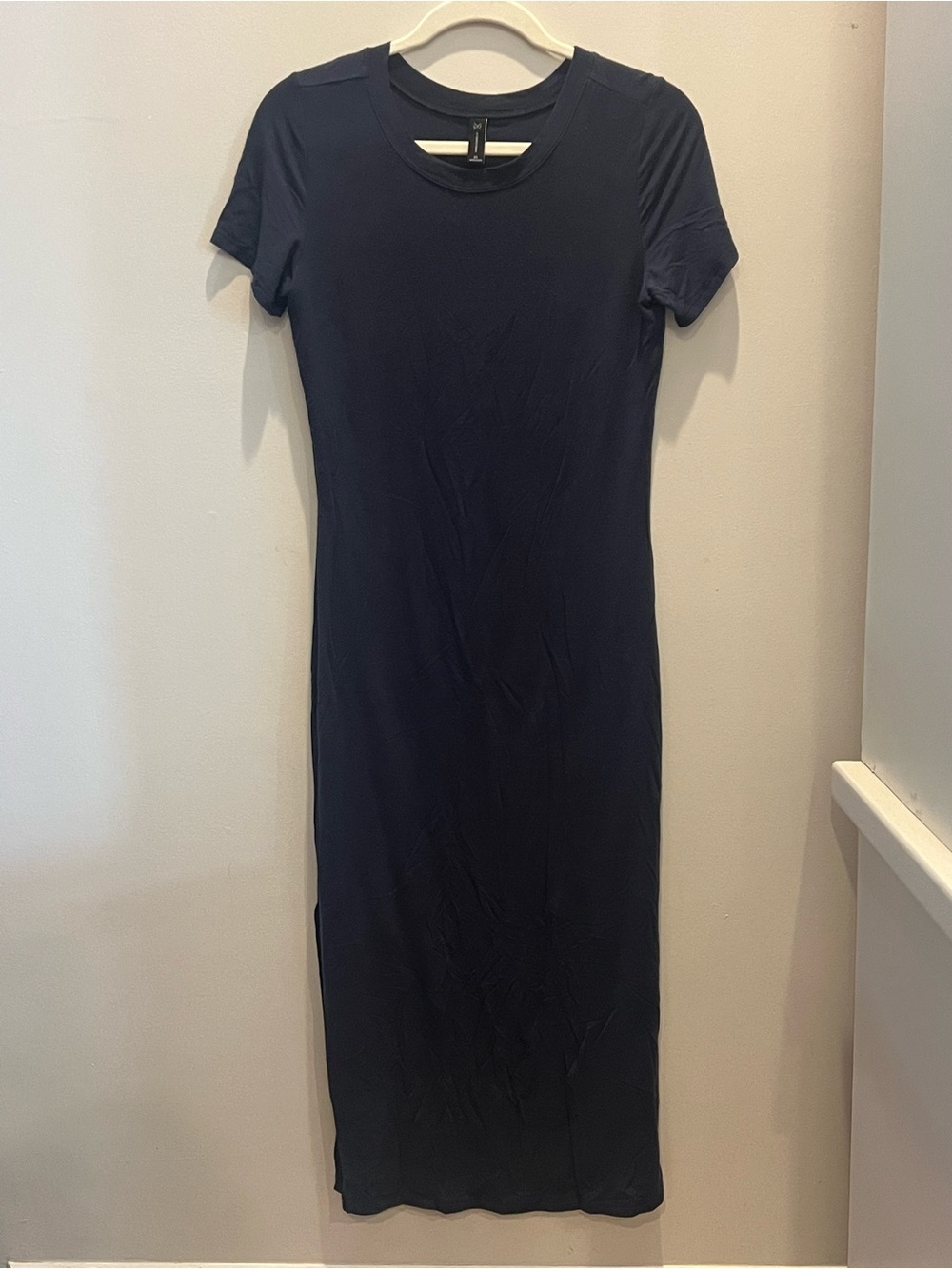 Gentle Fawn Navy Short-Sleeve Midi Dress